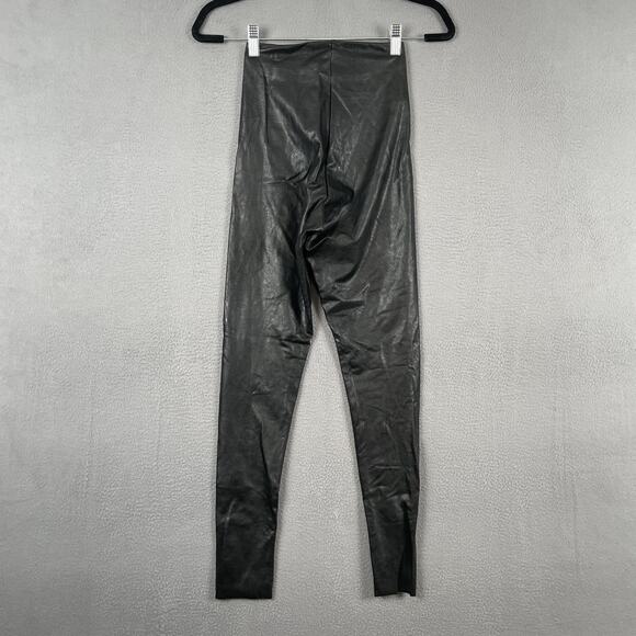 Commando Leggings Womens Small Black Faux Leather High Rise Stretch Pants USA - Picture 2 of 6